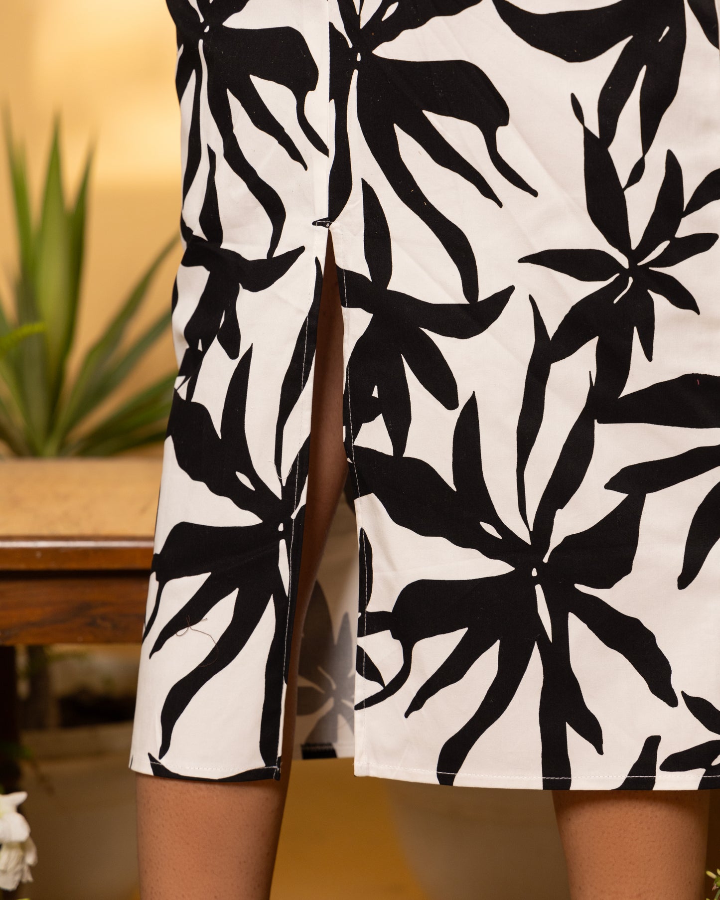 Monochrome Muse Tube Midi Dress
