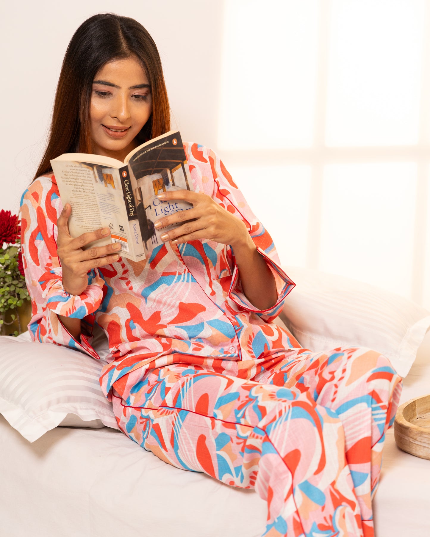 Crimson Comfort Pajama Set