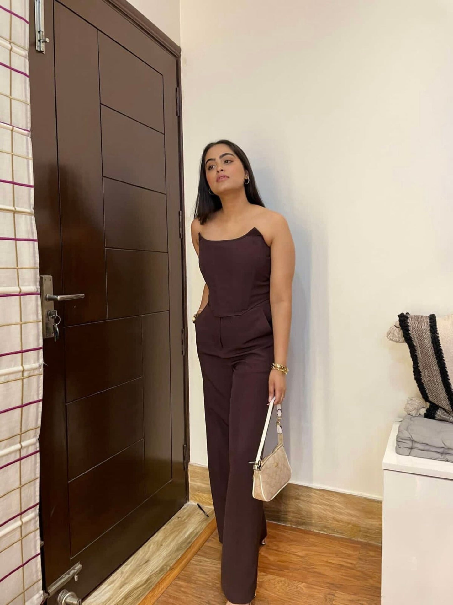 Chocolate Brown Flared Pants
