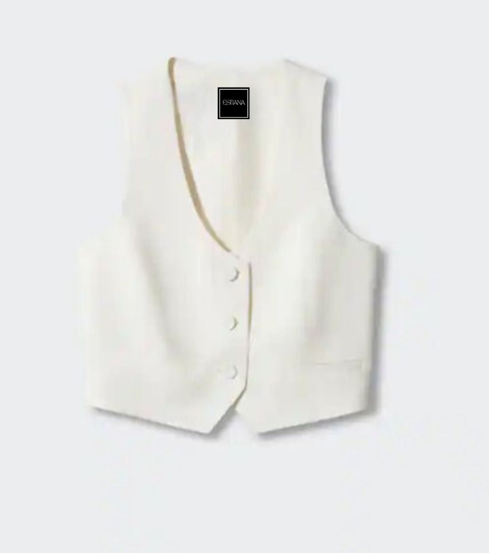 Ivory Moonlight Tailored Waistcoat | Gilet