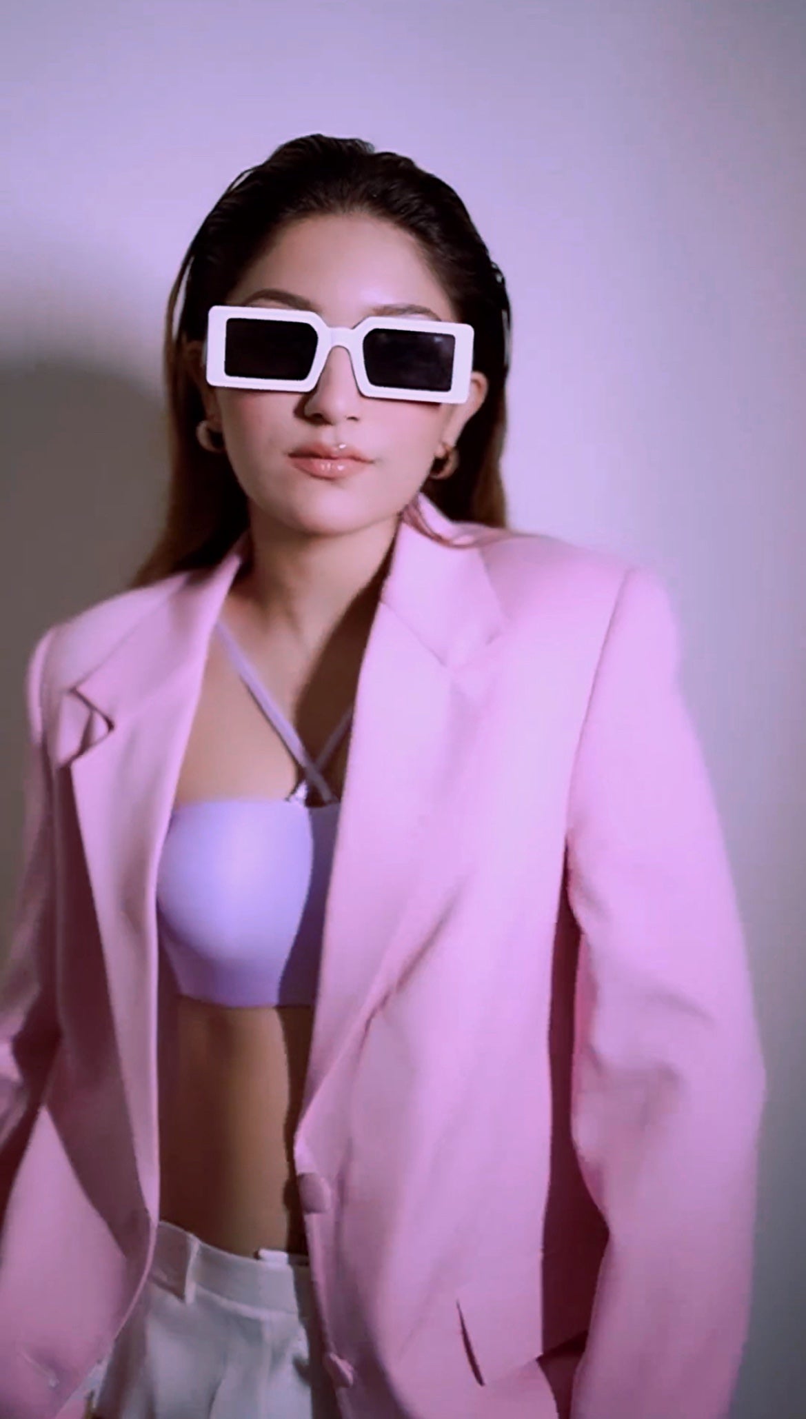 Candy Floss Solid Blazer