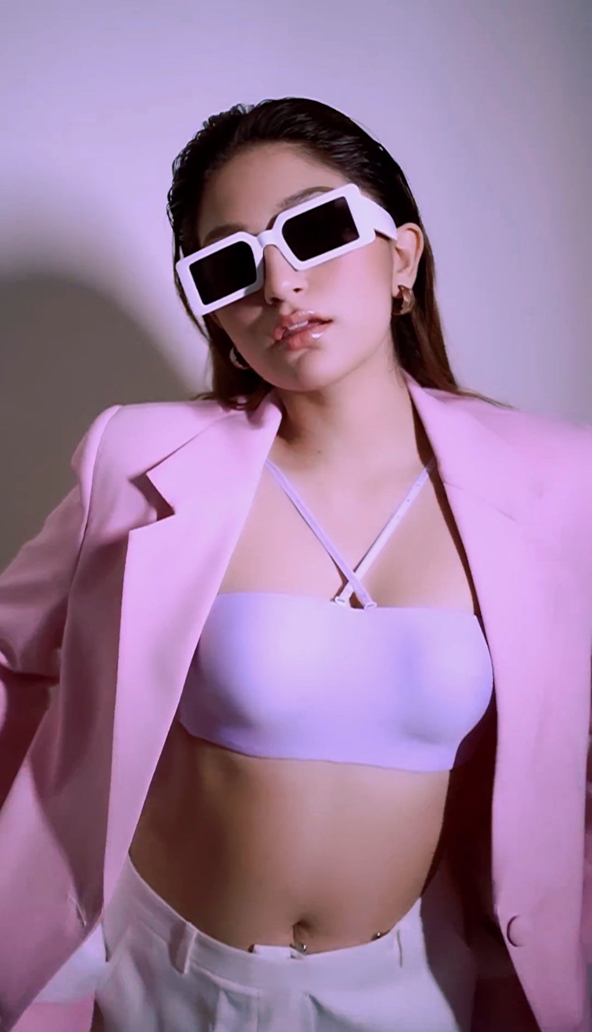 Candy Floss Solid Blazer