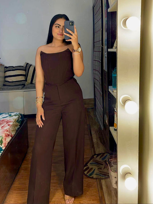 Chocolate Brown Flared Pants