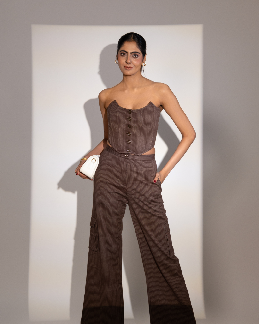 Evelyn Bronze Tailored Co-ord Set