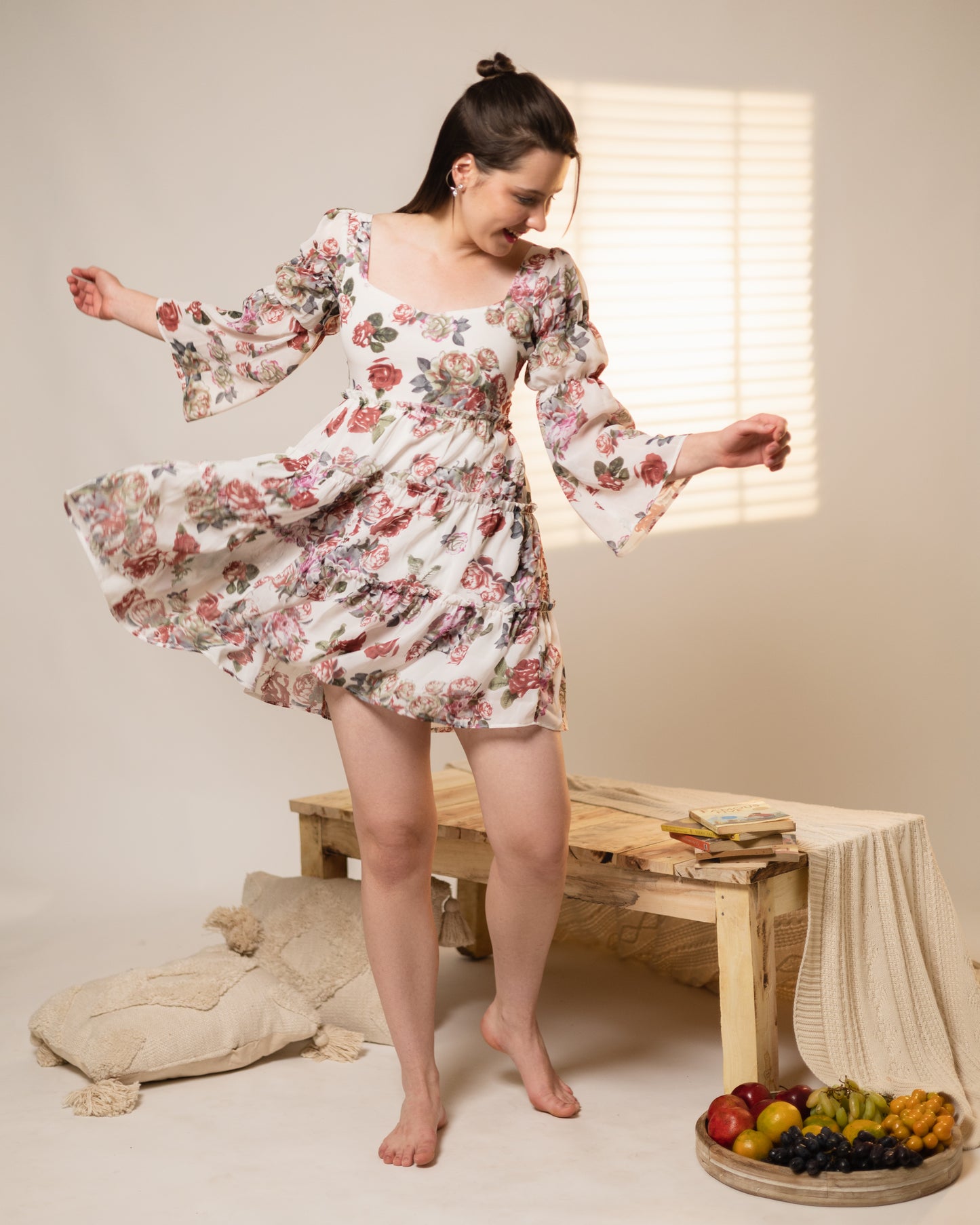 Floral Fling Ruffle Dress