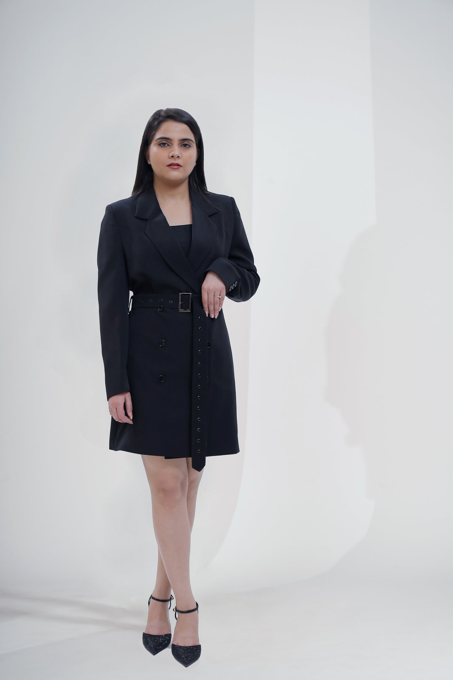 Double Breasted Blazer Dress